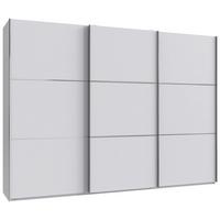 Schwebetürenschrank Indian A Saharagrau Dekor, B: 300 cm - Weiß, KONVENTIONELL, Holzwerkstoff (300/216/65cm)