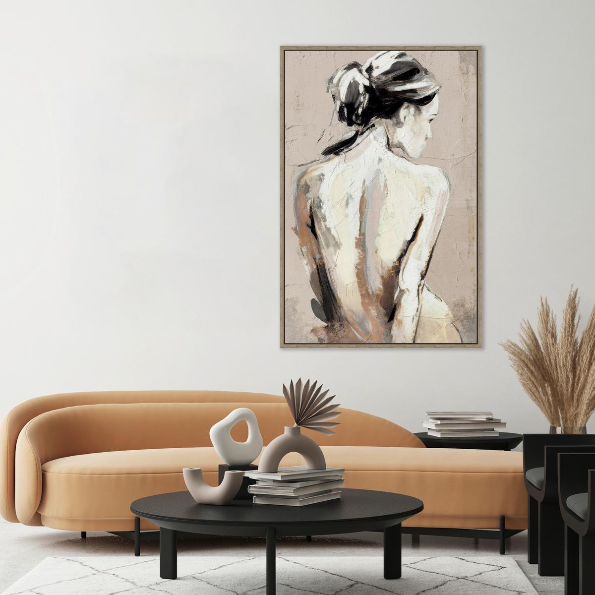 Obraz na plátně 60/90 cm - bílá/černá, Moderní, kompozitní dřevo/textil (60/90cm) - Mömax