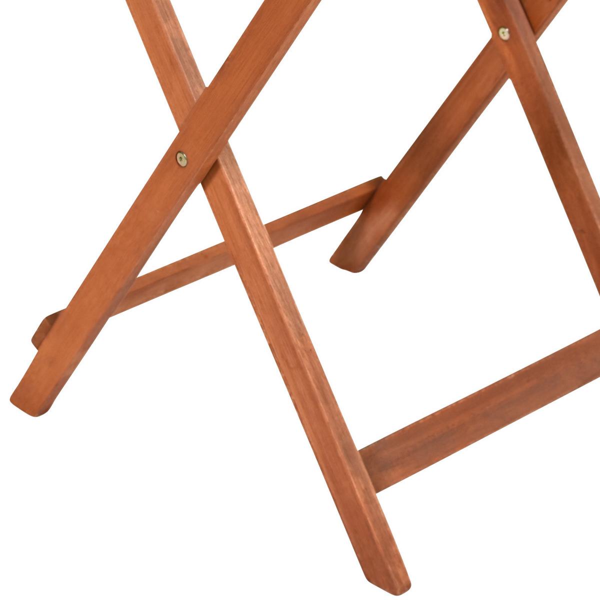 Gartentisch Klappbar Porto Echtholz L: 60 cm - Naturfarben, KONVENTIONELL, Holz (60/74/60cm) - Gardenson