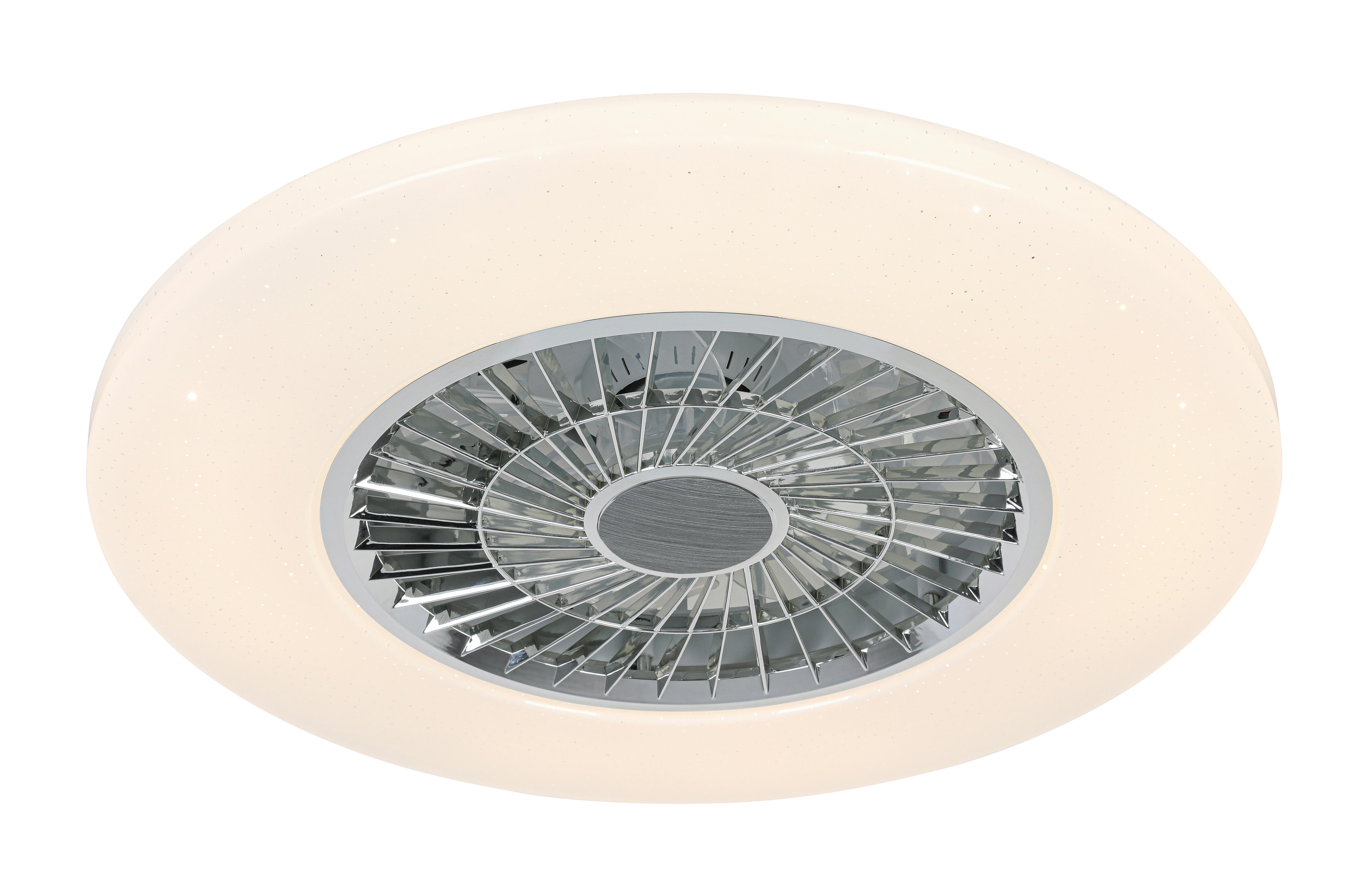 STROPNÉ LED SVIETIDLO LUFTIKU - biela/chrómová, Konventionell, kov/plast (58/14,5cm) - Premium Living