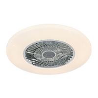 STROPNÉ LED SVIETIDLO LUFTIKU - biela/chrómová, Konventionell, kov/plast (58/14,5cm) - Premium Living
