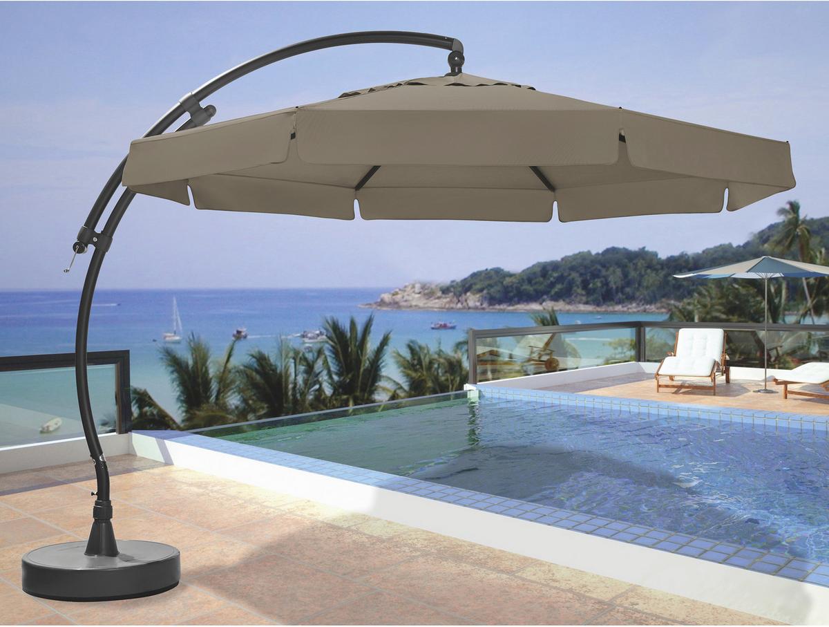 Schirmständer Kunststoff für DM: 85 cm Easy Sun - Anthrazit, KONVENTIONELL, Kunststoff (85cm) - Ambia Garden