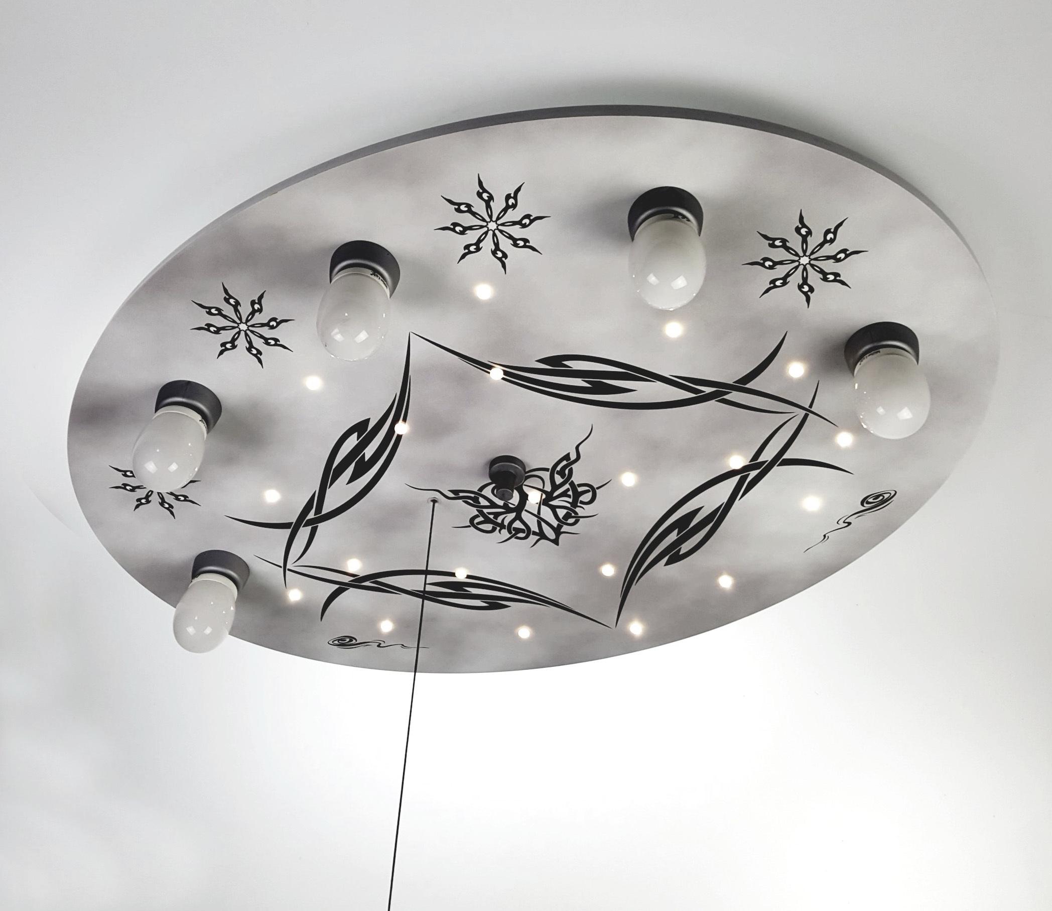 005448021702 - Kinderdeckenleuchte Gothic L: 74 cm mit Sternenhimmel