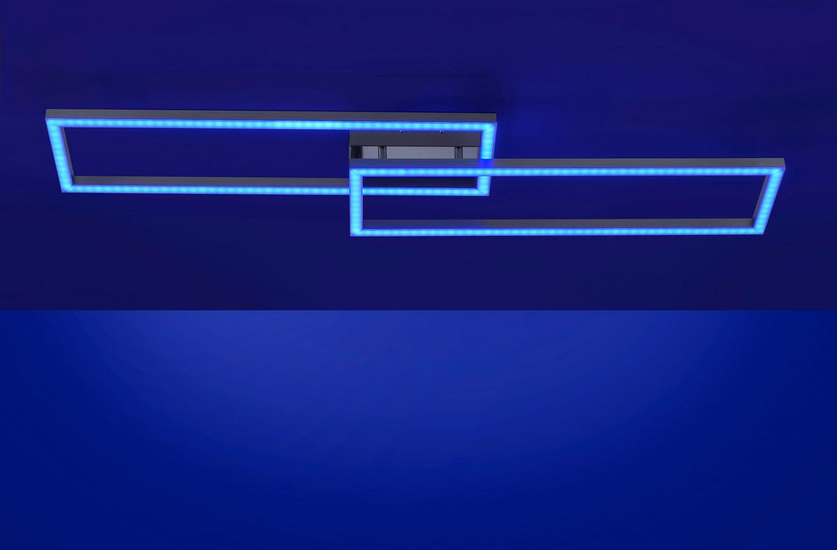 LED-Deckenleuchte 16430-55 Lolasmart-Maxi - Silberfarben, Design, Kunststoff/Metall (110/26,5/8,5cm)