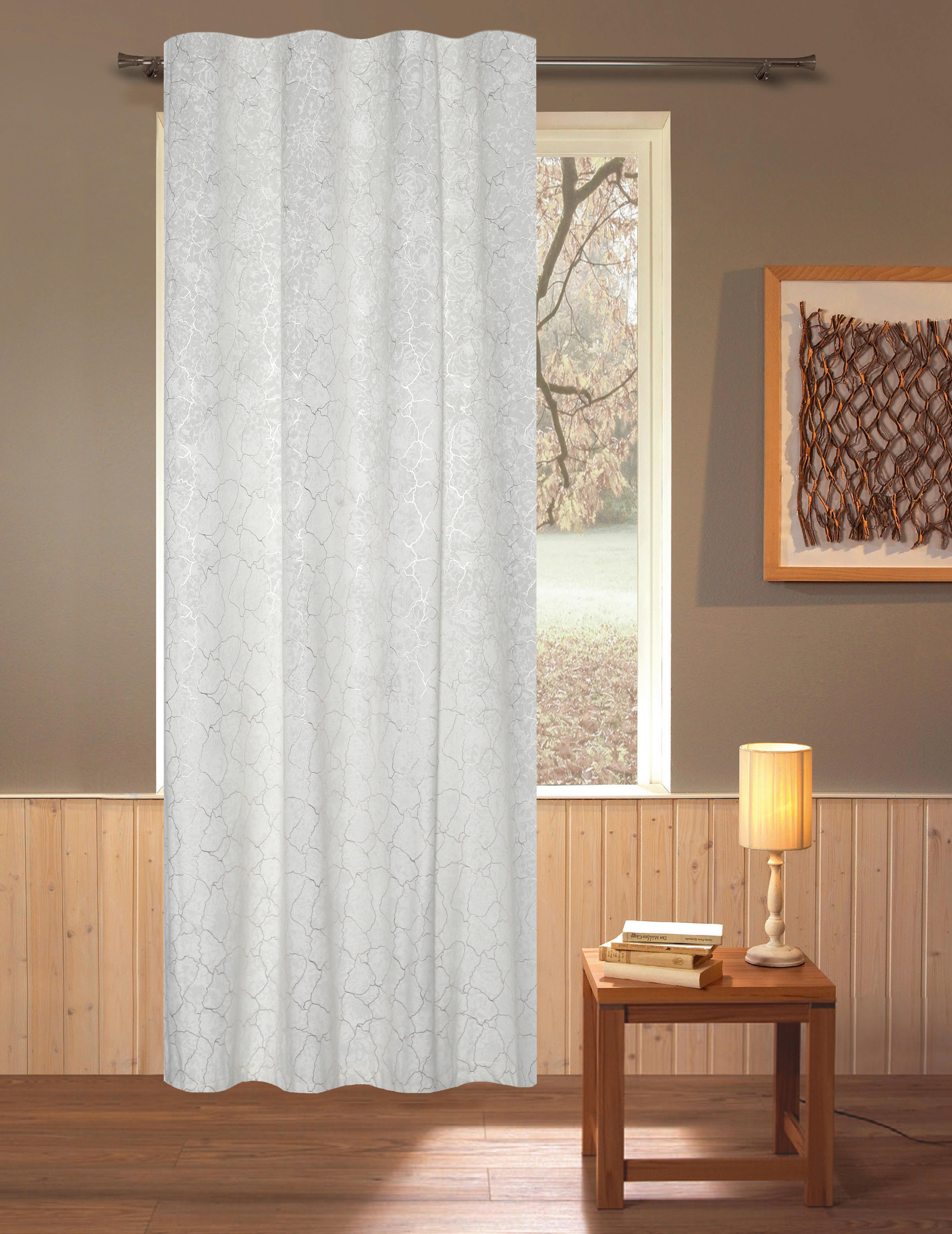 Fertigvorhang Rikka - Creme, ROMANTIK / LANDHAUS, Textil (140/245cm) - James Wood
