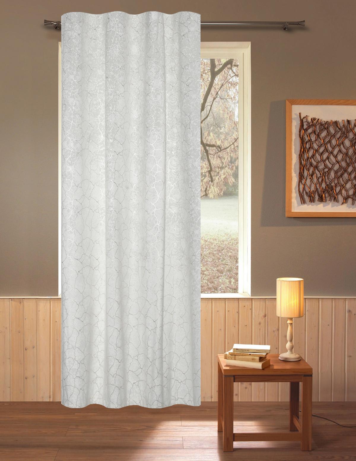 Fertigvorhang Rikka - Creme, ROMANTIK / LANDHAUS, Textil (140/245cm) - James Wood