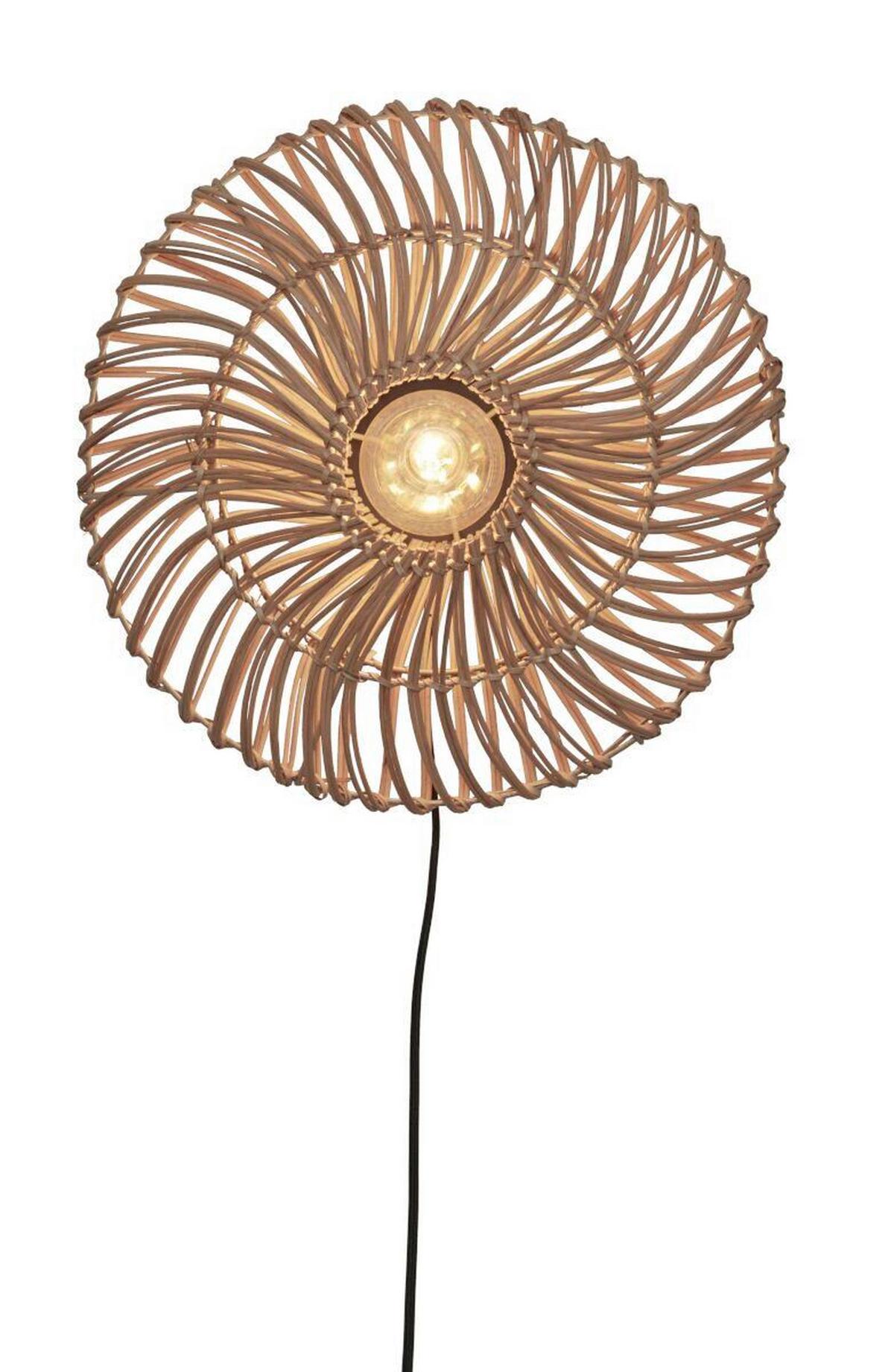 Wandleuchte Zanzibar/W/4012/N - Naturfarben, Trend, Naturmaterialien (40/12cm) - Good & Mojo