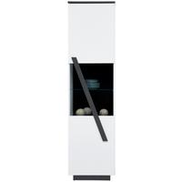 Vitrine Maxi B: 50 cm Weiß/Grau - MODERN, Glas/Holzwerkstoff (50/197,5/42cm)
