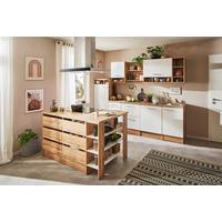 Küchenblock Hilde Inselküche 280 Cm - Wildeiche/Weiß, Design, Holzwerkstoff (280-150cm) - Respekta