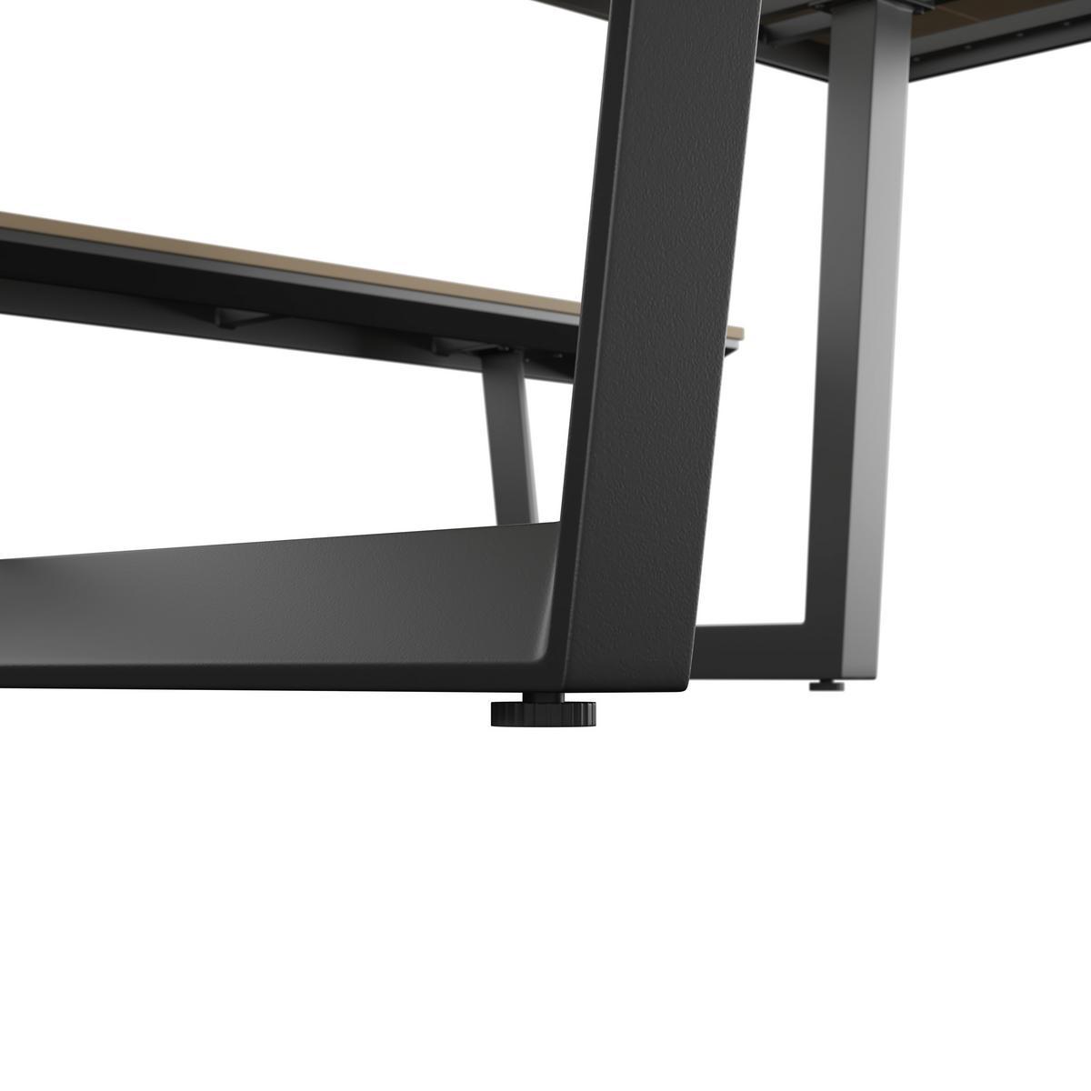 Gartenset Triest - Anthrazit/Beige, MODERN, Kunststoff/Metall (190/75/182cm) - Beldano