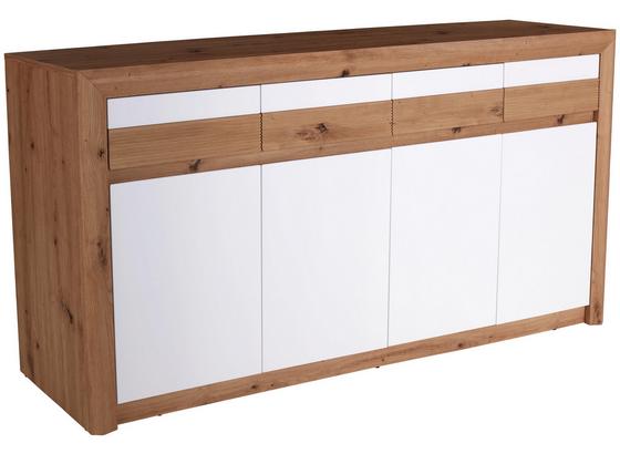 Komoda Kashmir New Kak07 - bílá/barvy dubu, Moderní, kompozitní dřevo (185/89/41cm) - James Wood Komoda Kashmir New Kak07 - bílá/barvy dubu, Moderní, kompozitní dřevo (185/89/41cm) - James Wood