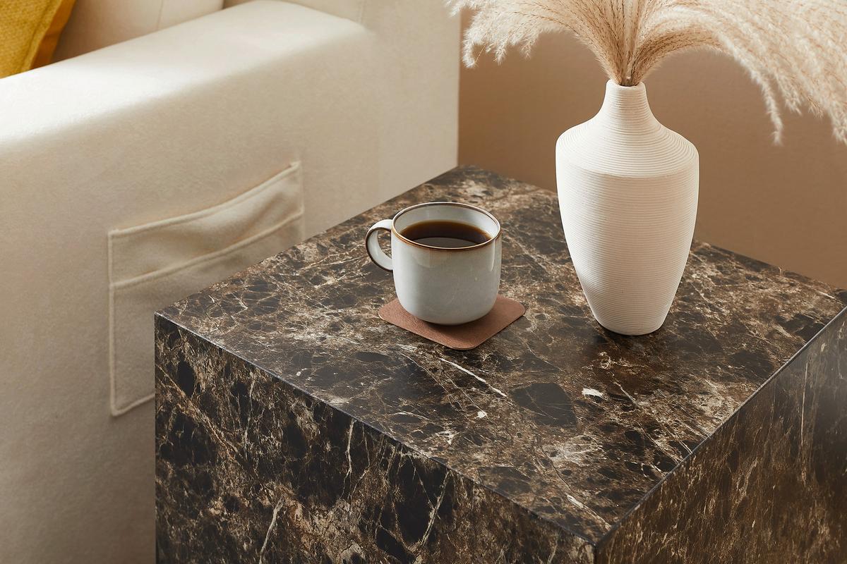 Beistelltisch Braun B: 45 Cm - Braun, Design, Holzwerkstoff (45/45/50cm) - Livetastic