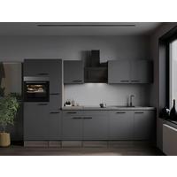 Küchenblock Oliver Grau, Eiche Dekor B: 310 Cm - Eichefarben/Eiche Artisan, Design, Holzwerkstoff (310cm) - Respekta