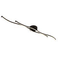 Led Mennyezeti Lámpa Noya - fekete/opál, Modern, műanyag/fém (110/13/5,6cm) - Luca Bessoni