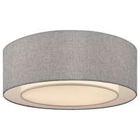 Deckenleuchte Bergamo L: 52 cm mit Drehdimmer - Chromfarben/Grau, Basics, Textil/Metall (52/17,5/52cm) - MAYTONI