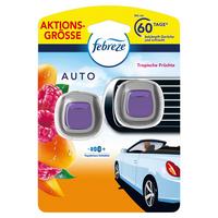 Autoduftstecker Febreze Car Tropische Früchte - Lila, KONVENTIONELL, Kunststoff (11,3/16,5/4,6cm) - Febreze