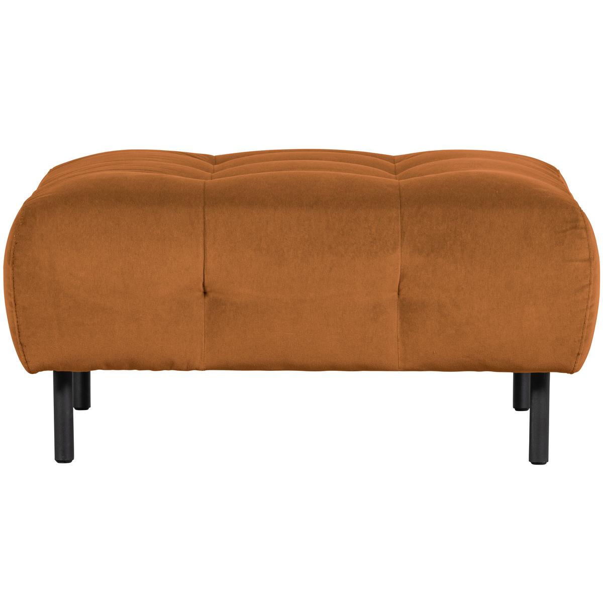 Hocker Lloyd Braun B: 90cm - Schwarz/Braun, Design, Textil (90/45/90cm) - Livetastic