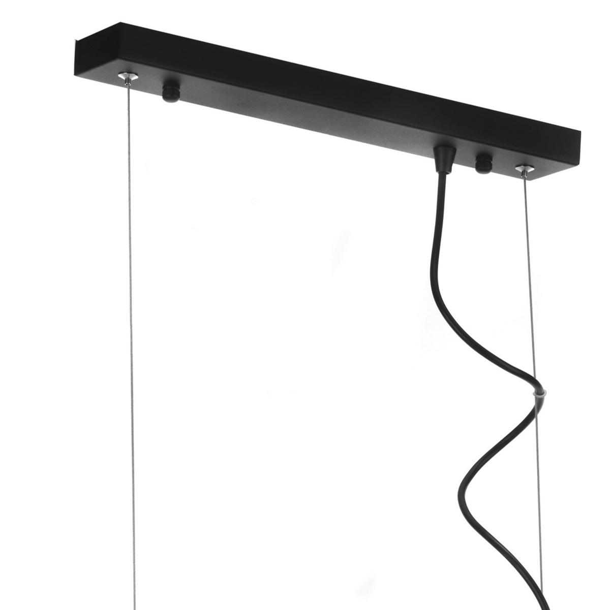 Hängeleuchte 4931/s - Schwarz/Kupferfarben, Design, Metall (85/22/110cm)
