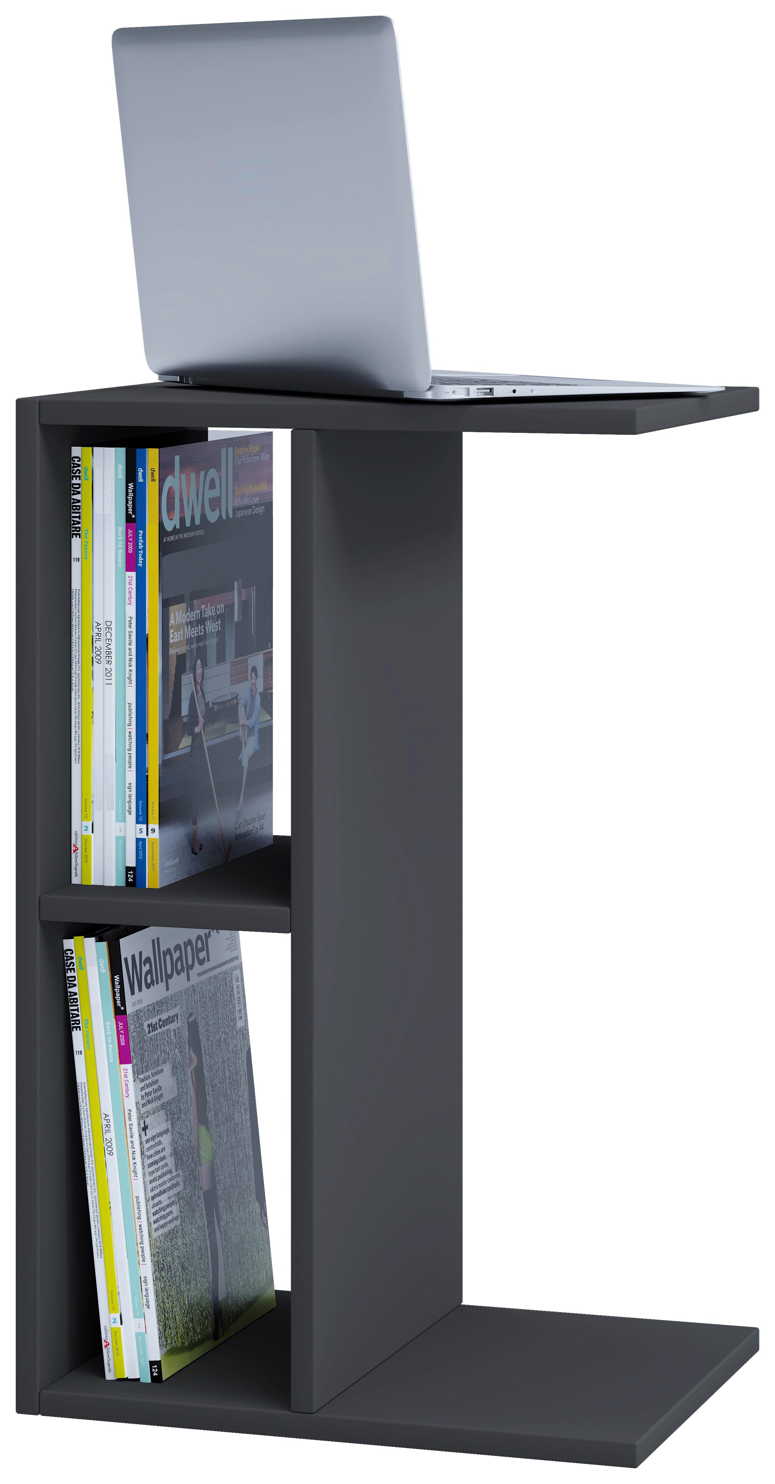 Couchtisch Nachto Anthrazit L: 40 cm - Anthrazit, Design, Holzwerkstoff (40/30/63cm) - MID.YOU