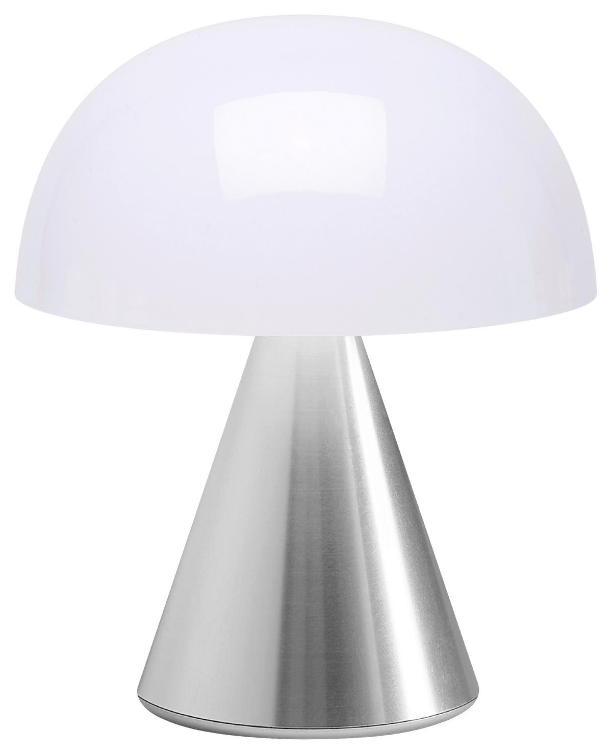 Akku-tischleuchte Lexon Mina M - Alufarben, Design, Kunststoff/Metall (9.2/11/9.2cm)