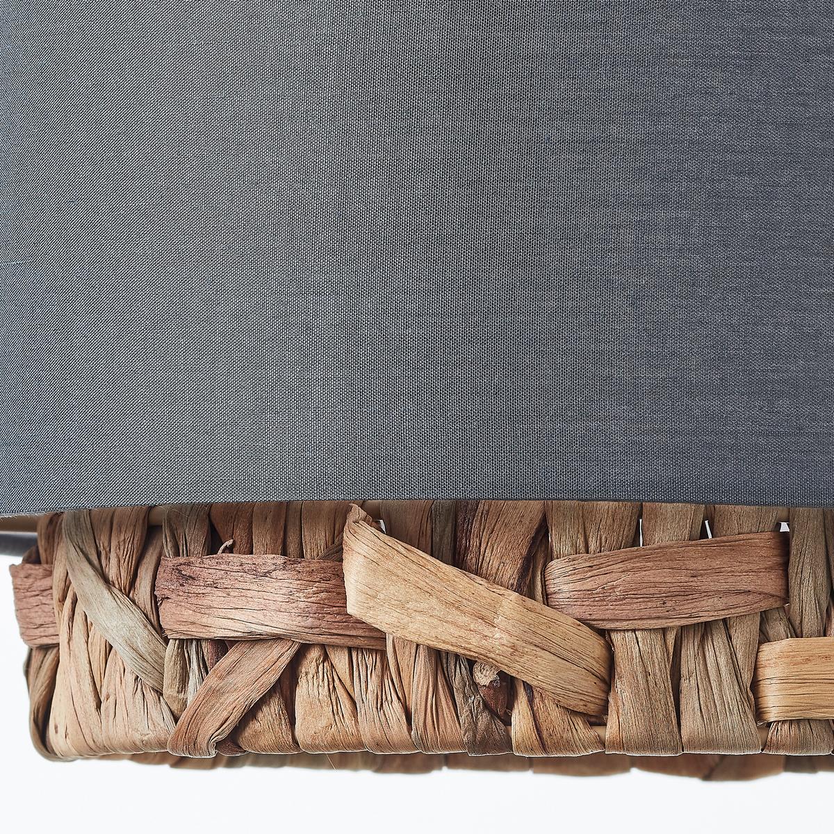 Pendelleuchte 99827/22 Waterlilly - Beige/Grau, Natur, Holz/Textil (120/110/25cm) - Brilliant