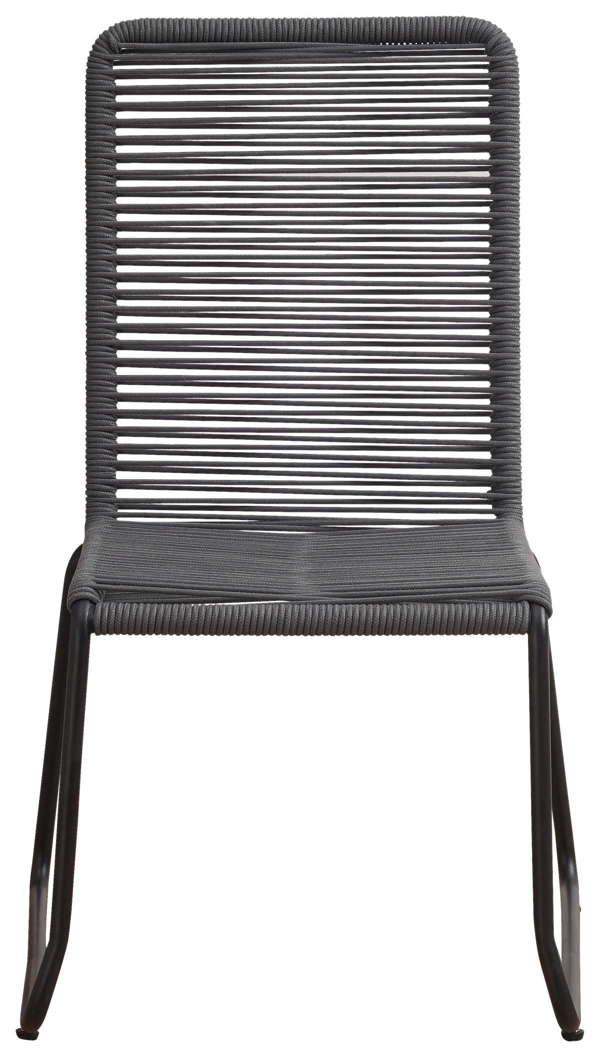 Gartensessel-Set 2-Tlg. Zundert Metall/Kunststoff - Anthrazit, Design, Kunststoff/Metall (60/89/44cm) - Gardenson