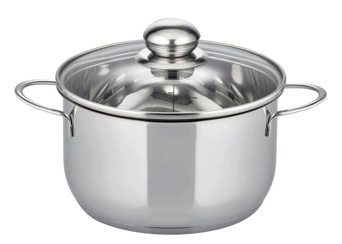 Kochtopfset Prima Tavola 22820 - Edelstahlfarben, Basics, Metall