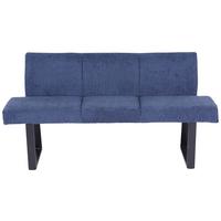 Sitzbank Tampa - Schwarz/Dunkelblau, MODERN, Textil/Metall (166/82/61cm) - MID.YOU