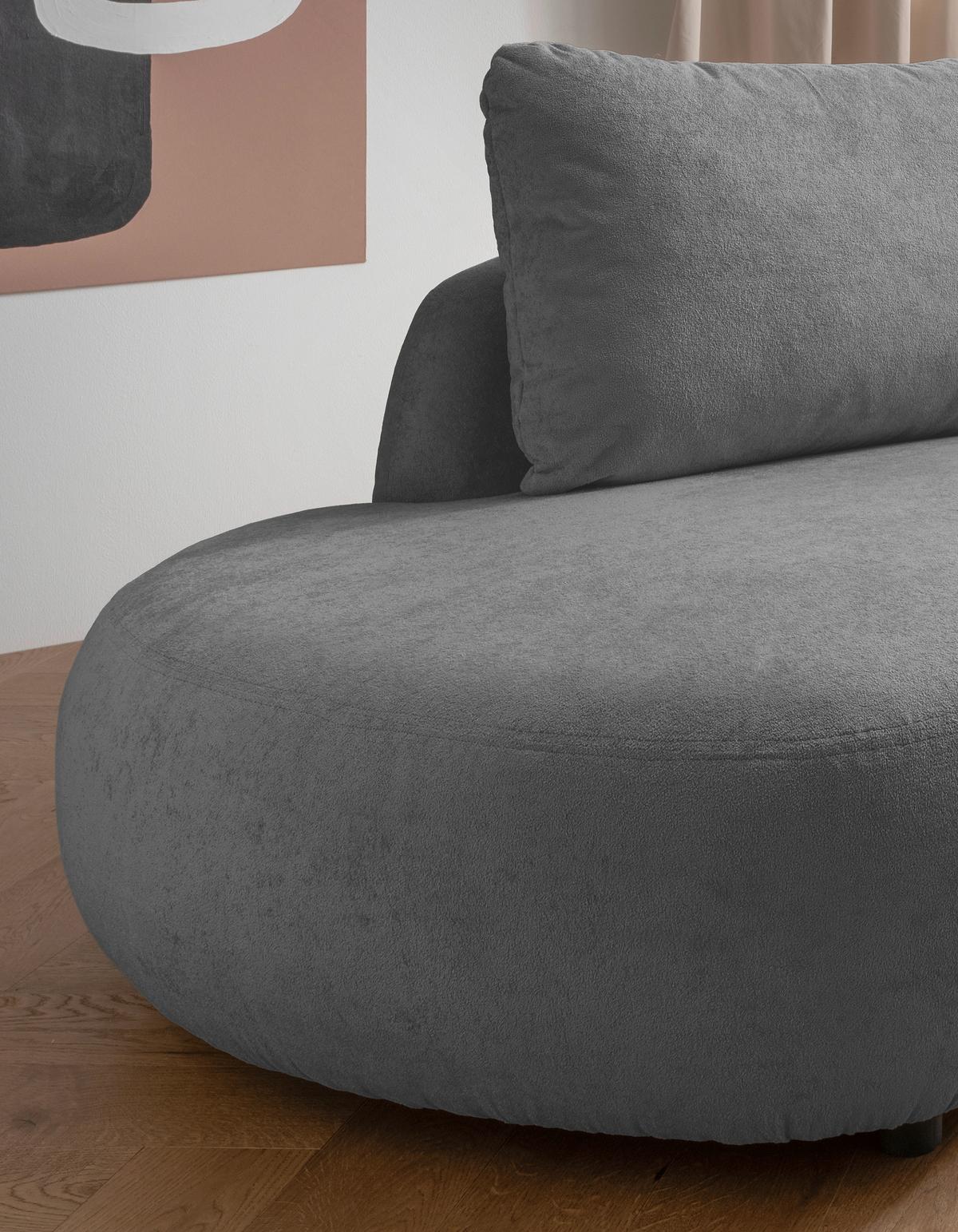 Ecksofa Doppo, Anthrazit S: 250x139 cm - Anthrazit/Schwarz, MODERN, Textil (250/139cm) - Livetastic