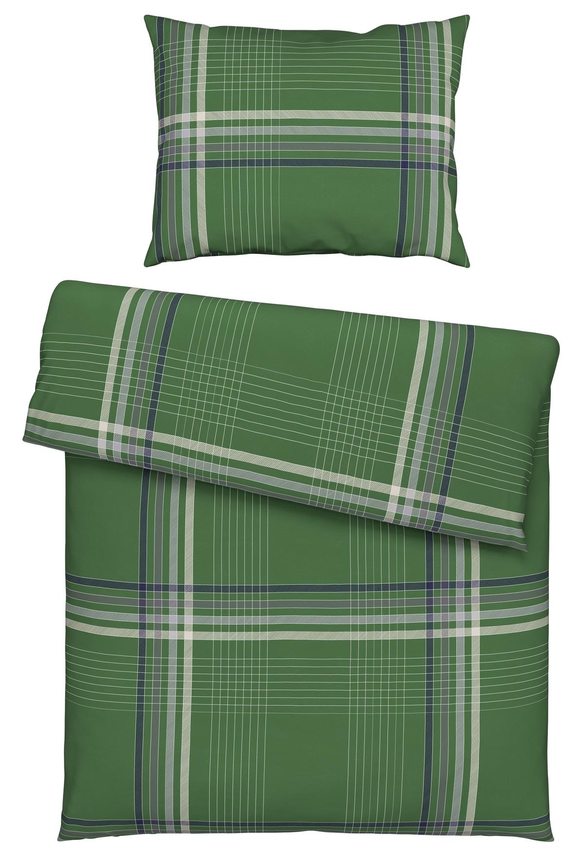 Ágyneműhuzat-garnitúra Sanella - sötétzöld, Modern, textil (140/200cm) - Luca Bessoni
