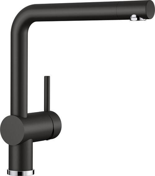 Küchenarmatur Blanco Linus Schwarz Schwenkbar Hochdruck - Schwarz, Metall (28,2cm)