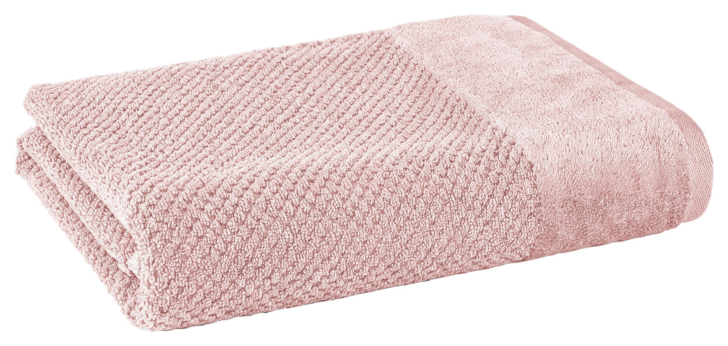DUSCHTUCH Popcorn 70x140 cm Rosa - Rosa, Basics, Textil (70/140cm)