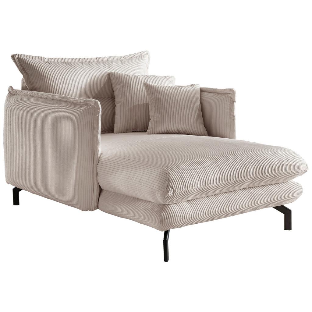 Polstersessel mit Armlehnen Lava Stoffbezug Beige