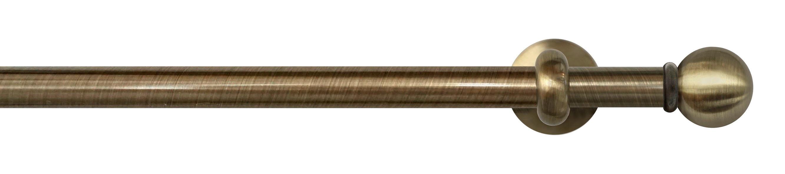 Vorhangstange Messingfarben L: 260 Cm - Messingfarben, KONVENTIONELL, Metall (260cm)