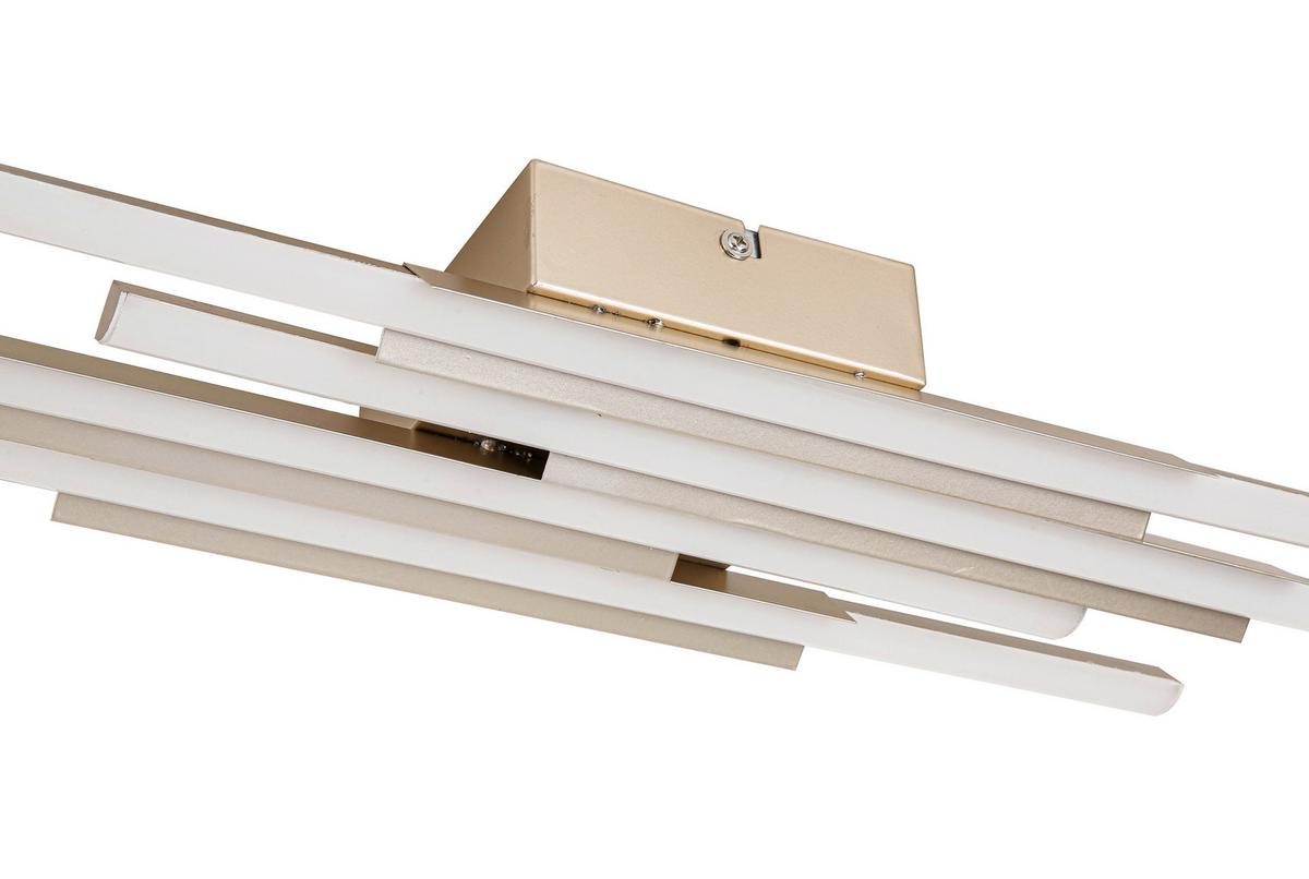 STROPNÍ LED SVÍTIDLO LIR - šampaňská, Moderní, kov/plast (68/15cm) - Mömax