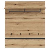 Garderobenpaneel Corte Grau/eiche Dekor B: 100 Cm - Trend, Holzwerkstoff (100/116,6/29,2cm)