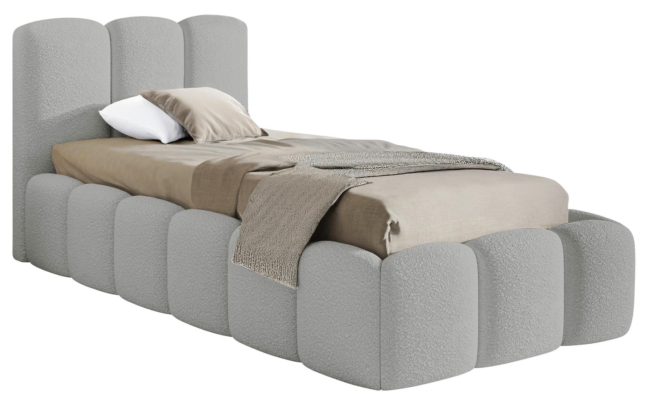 Polsterbett Artamide Hellgrau Lf:120x200cm - Hellgrau, MODERN, Holz/Textil (120/200cm) - Livetastic