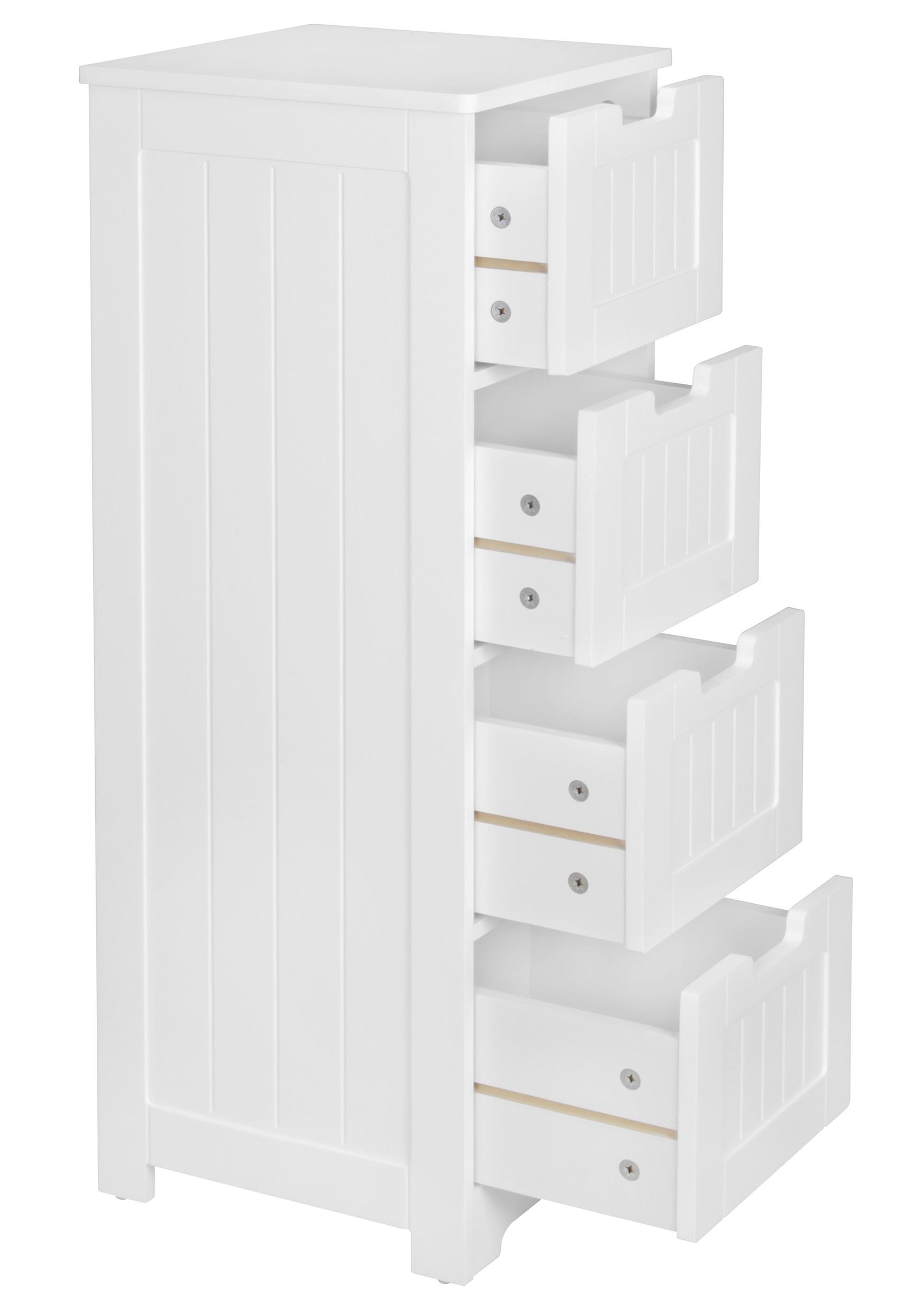 Seitenschrank B: 30 cm Weiß