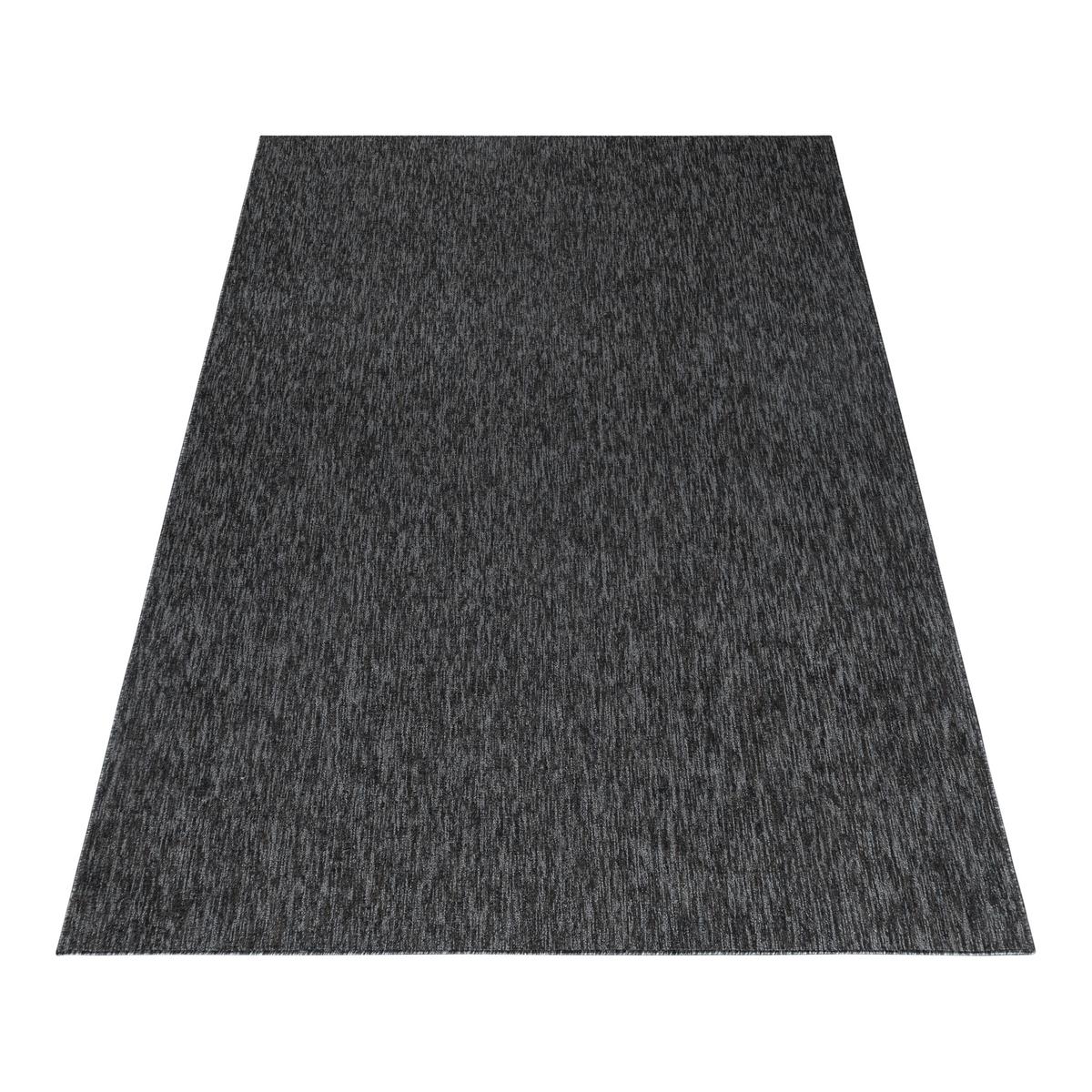 Webteppich Anthrazit Naturfaser Nizza 240x340 cm - Anthrazit, KONVENTIONELL, Textil (240/340cm)