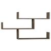 Wandregal Tibet Wandregal - Dunkelbraun, Design, Holzwerkstoff (120/67/22cm) - Livetastic