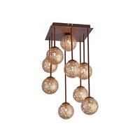 Led-deckenleuchte 6238-48 Greta - Rostfarben, KONVENTIONELL, Kunststoff/Metall (30,5/30,5/55,4cm) - Paul Neuhaus