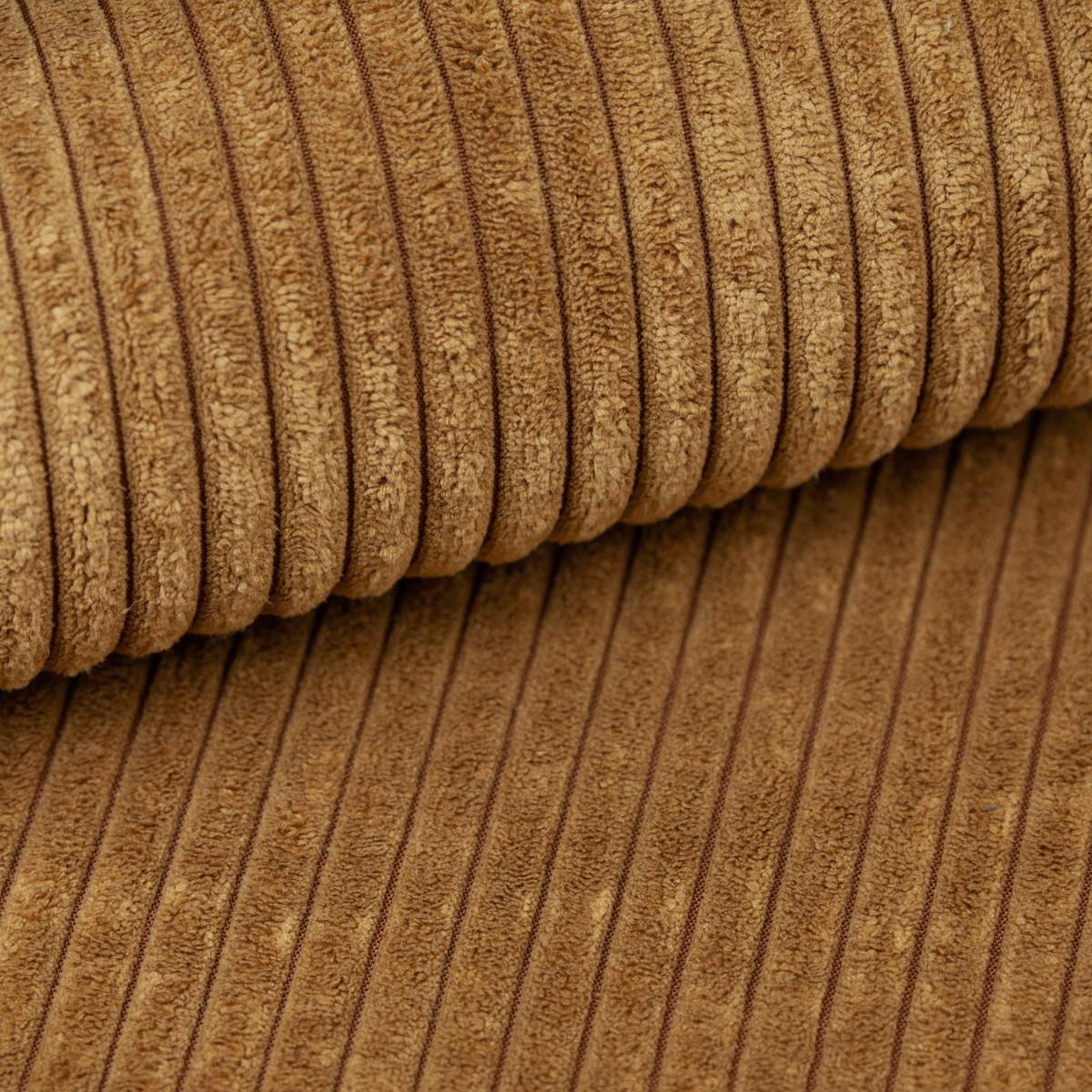Ecksofa Joni Geld S: 250 cm - Braun, Design, Textil (250/151cm) - MID.YOU