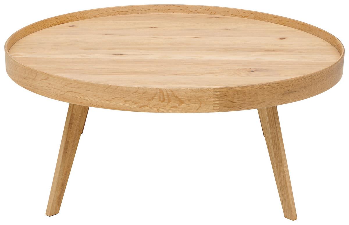 Konferenčný stolík P: 90cm - prírodná farba, Modern, drevo/kompozitné drevo (90/38cm)
