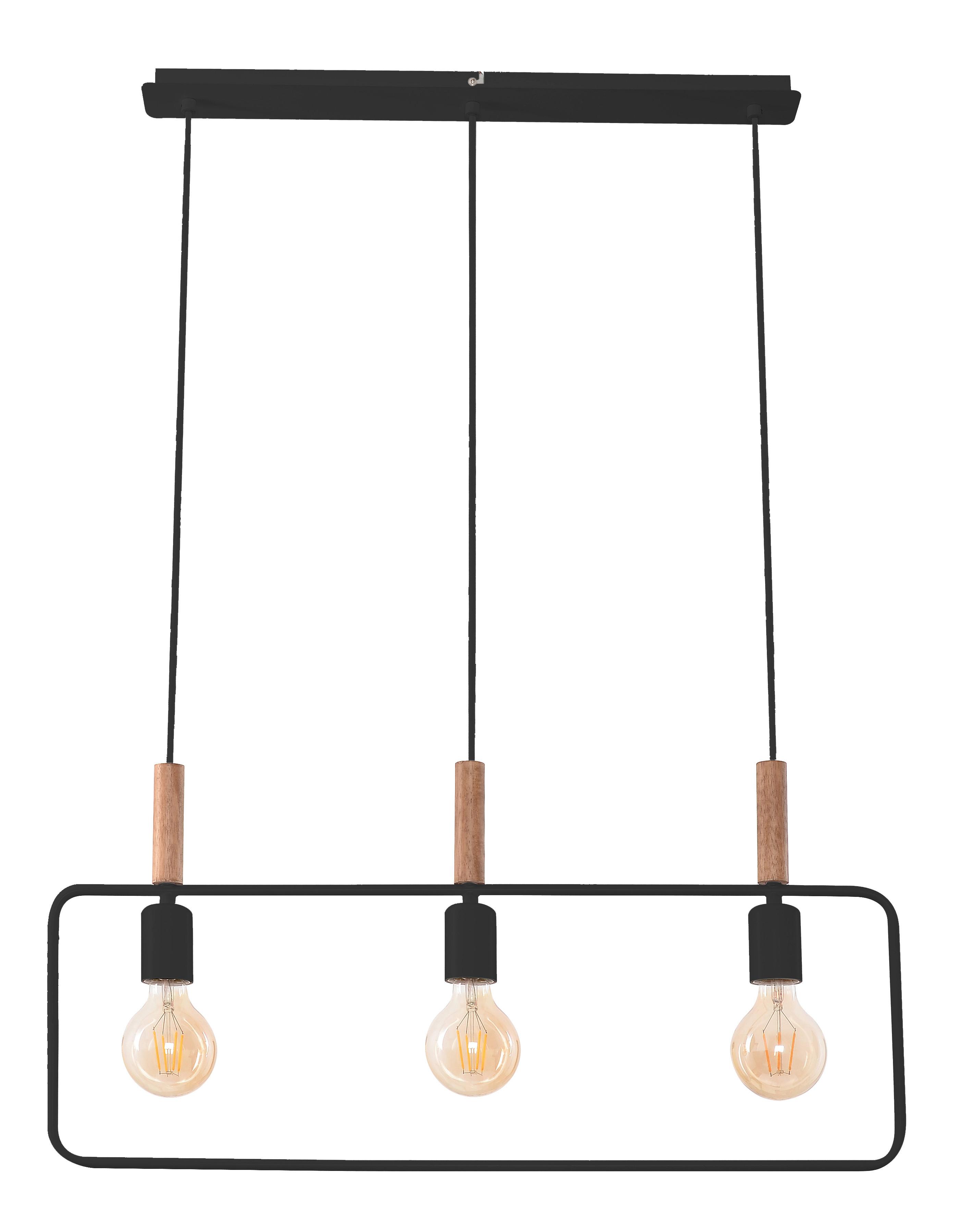 Hängeleuchte 33-73525 - Schwarz, Design, Metall (70/6/110cm)