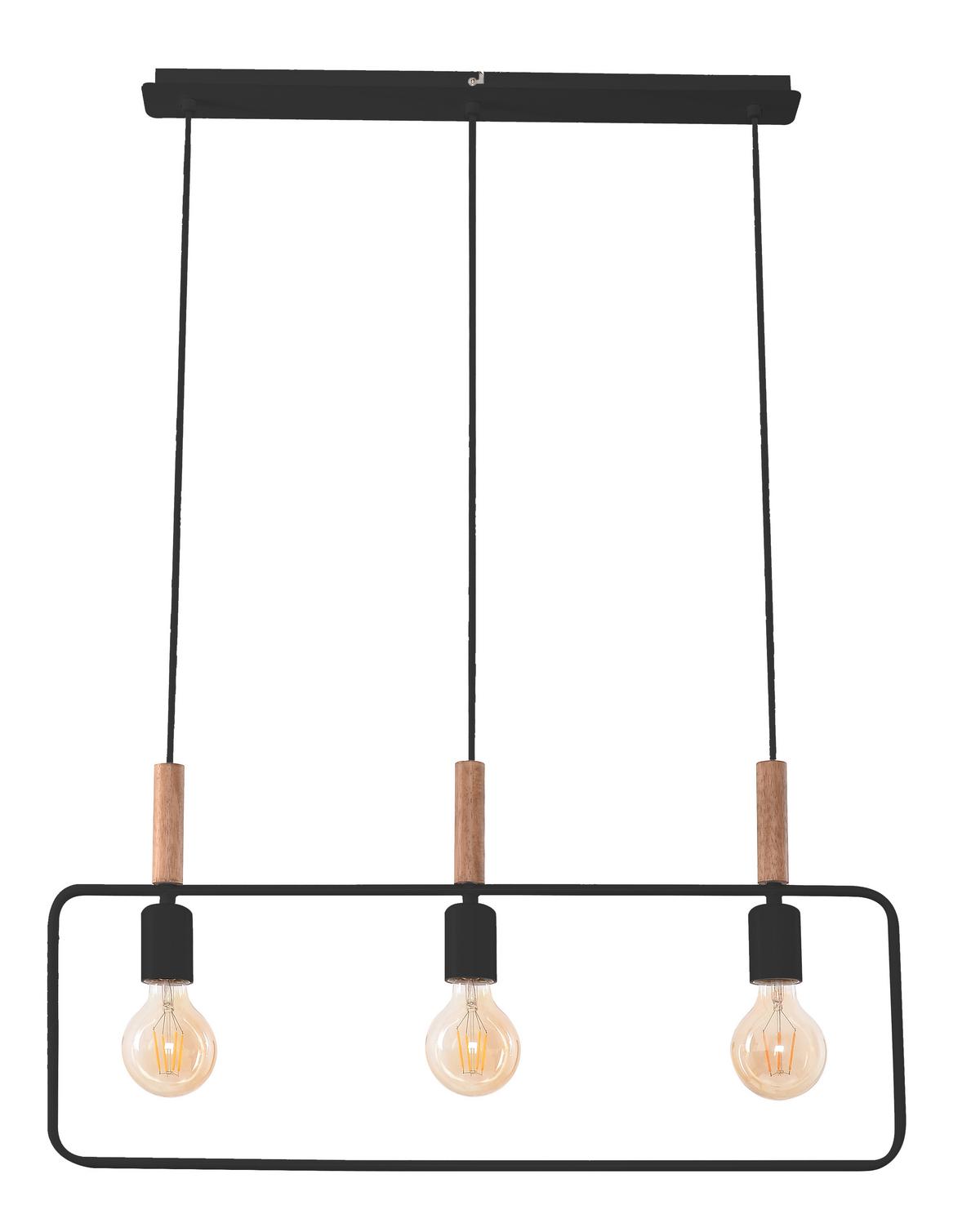Hängeleuchte 33-73525 - Schwarz, Design, Metall (70/6/110cm)