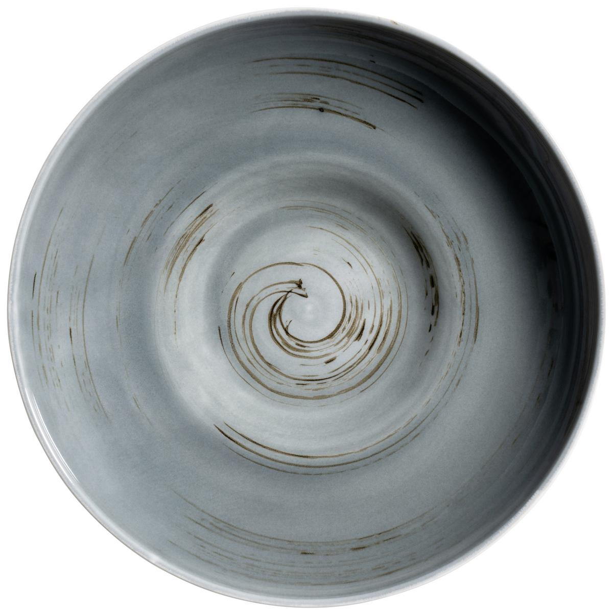 Kombiservice Derby Blau Grau Weiß Beige - Blau/Beige, Basics, Keramik (33/31,5/35cm) - Mäser