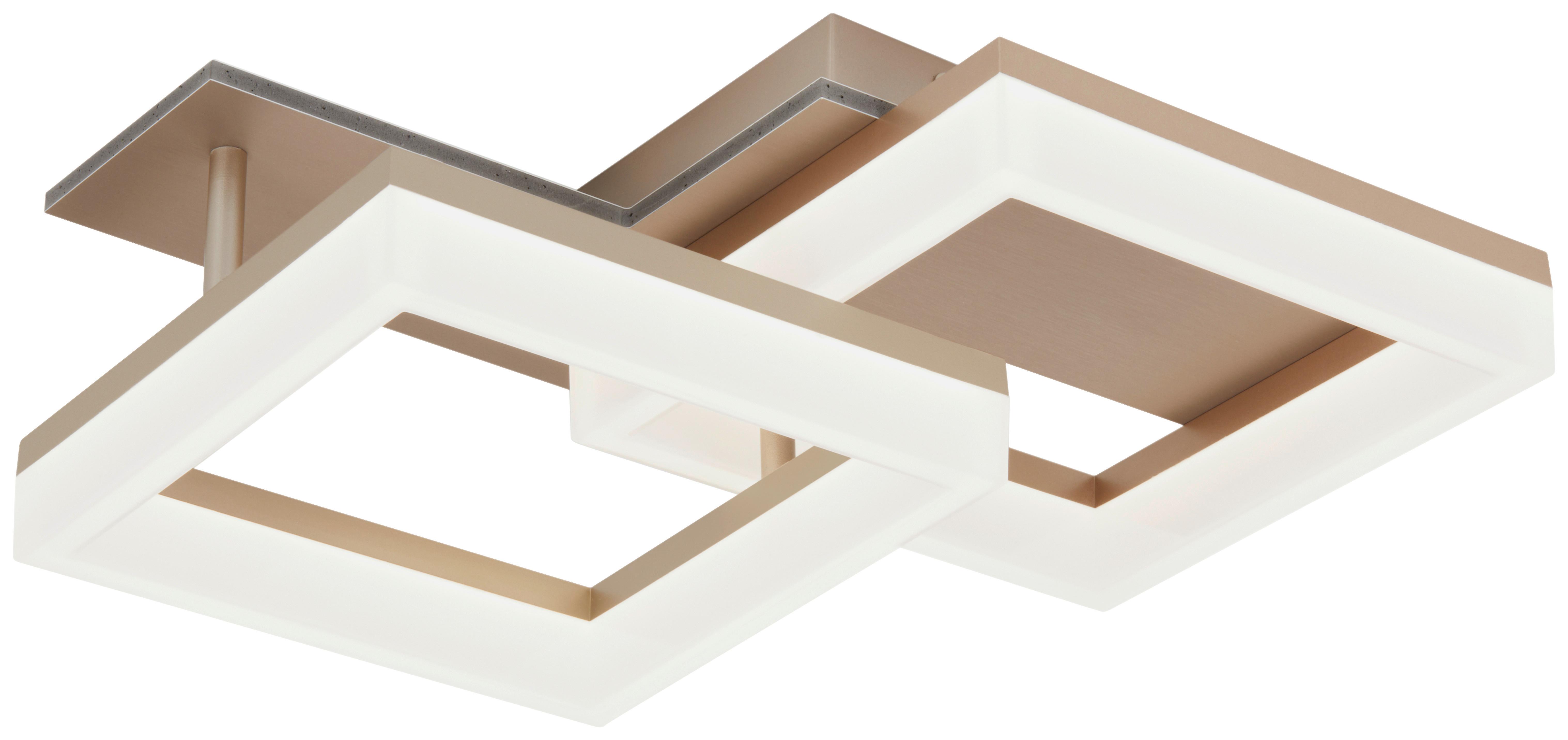 Led Mennyezeti Lámpa Fran - fehér, Modern, műanyag/fém (41/30/13cm) - Luca Bessoni