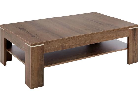 Konferenční Stolek Tokio/lacjum - barvy dubu/jílová barva, Moderní, kov/kompozitní dřevo (120/43/75cm) - Based Konferenční Stolek Tokio/lacjum - barvy dubu/jílová barva, Moderní, kov/kompozitní dřevo (120/43/75cm) - Based