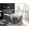 Boxspring postel GRANADA antracitová 120x200 cm - černá/antracitová, Basics, textil/plast (120/200cm) - MID.YOU