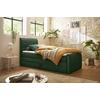 Boxspringbett Bolivia 6 - Schwarz/Grün, MODERN, Holzwerkstoff/Textil (100/200cm) - MID.YOU